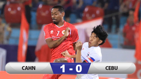 Kết quả CAHN 1-0 Cebu: Quang Vinh lập công, CAHN thắng... đau tim